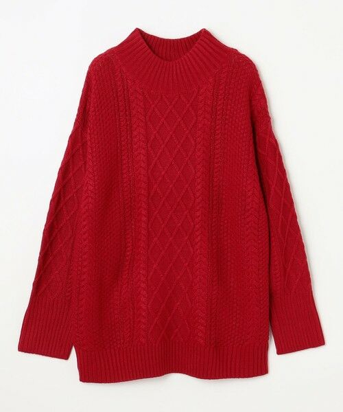 ANY / エニィ ニット・セーター | 【洗濯機可】ソフトタッチケーブルニットチュニック | 詳細30