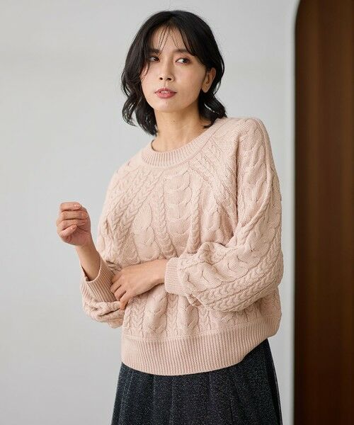 ANY / エニィ ニット・セーター | 【洗濯機可】ソフトタッチケーブル２ＷＡＹニット | 詳細6