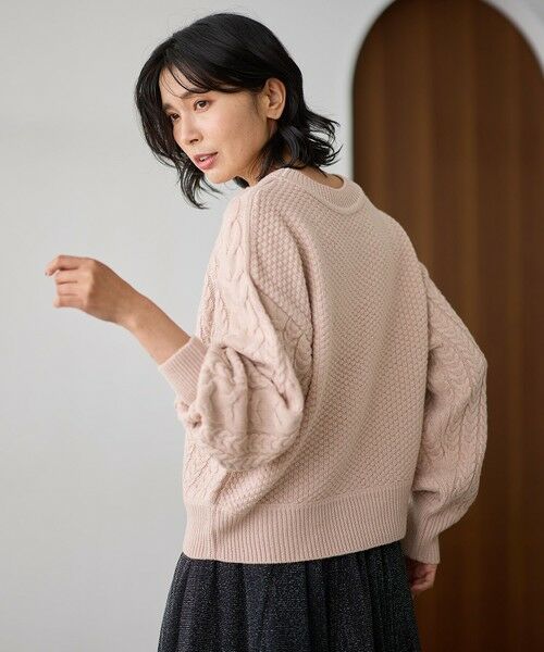 ANY / エニィ ニット・セーター | 【洗濯機可】ソフトタッチケーブル２ＷＡＹニット | 詳細7