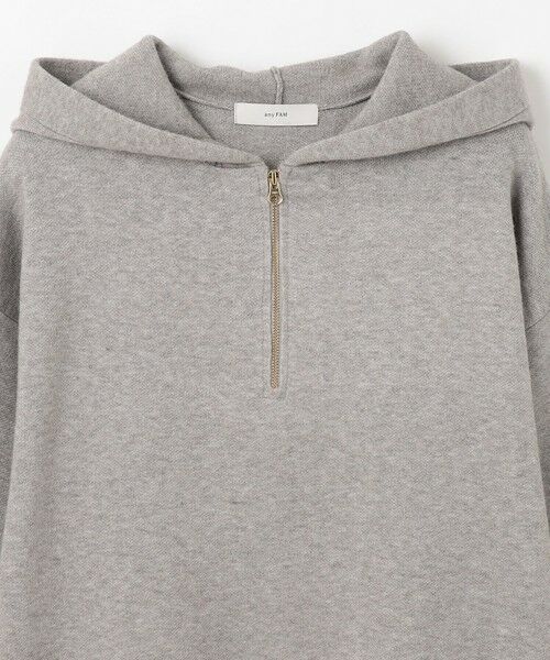 ANY / エニィ ニット・セーター | 【洗濯機可】ハーフジップニットフーディー | 詳細9