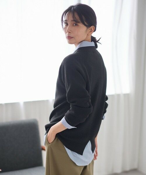 ANY / エニィ ニット・セーター | 【洗濯機可/8色展開】アゼボトルニットプルオーバー | 詳細2