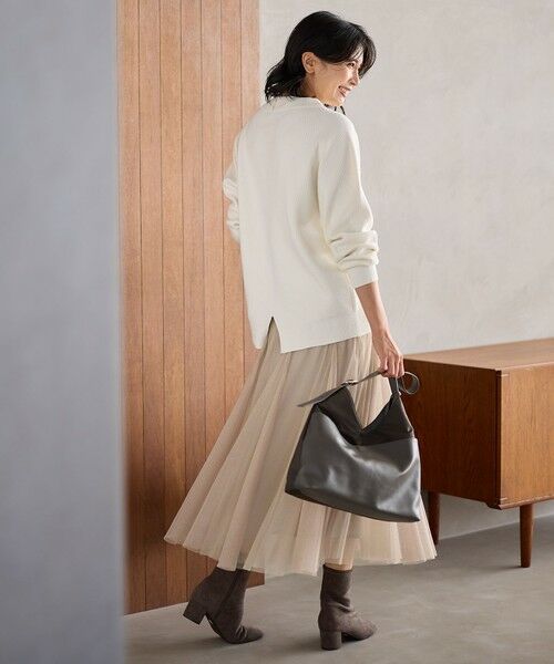 ANY / エニィ ニット・セーター | 【洗濯機可/8色展開】アゼボトルニットプルオーバー | 詳細12