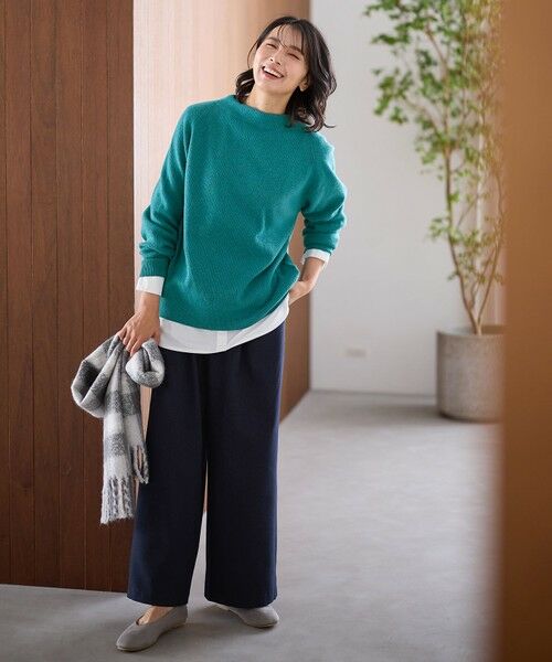 ANY / エニィ ニット・セーター | 【洗濯機可/8色展開】アゼボトルニットプルオーバー | 詳細26