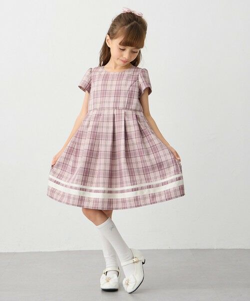 2点セット】セーラージャケット+チェックワンピース （ロング