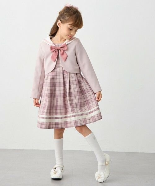 ANY / エニィ ロング・マキシ丈ワンピース | 【2点セット】セーラージャケット+チェックワンピース | 詳細10