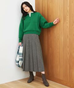 ANY / エニィ その他パンツ | 【手洗い可/ウエストゴム】タックワイドパンツ