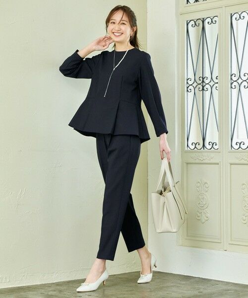 ANY / エニィ その他パンツ | 【洗濯機可/ストレッチ/ウエストゴム/セットアップ可】イージーケアテーパードパンツ | 詳細9