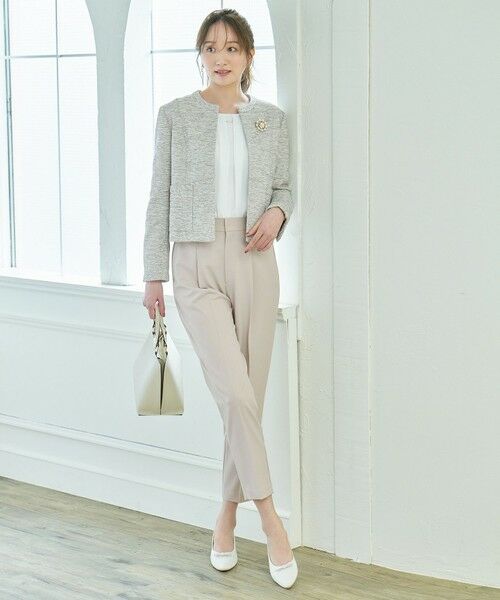 ANY / エニィ その他パンツ | 【洗濯機可/ストレッチ/ウエストゴム/セットアップ可】イージーケアテーパードパンツ | 詳細22