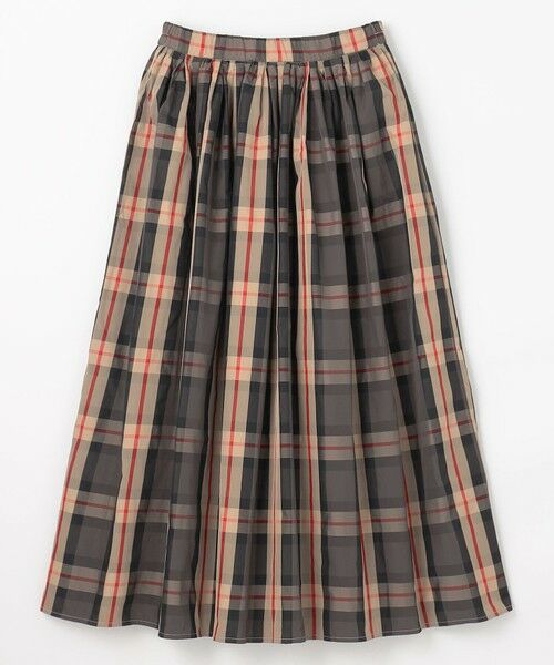 ANY / エニィ ミニ・ひざ丈スカート | 【洗濯機可/ウエストゴム】ビックチェックタフタスカート | 詳細7