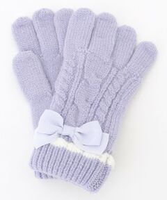 ANY / エニィ 手袋 | ケーブルリボン手袋