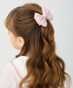 オーガンジーリボンヘアクリップ