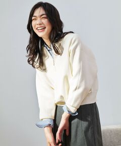 ANY / エニィ ニット・セーター | 【洗濯機可】ミラノリブジップニット