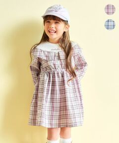 ANY / エニィ ロング・マキシ丈ワンピース | チェックドッキングワンピース