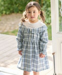 ANY / エニィ ロング・マキシ丈ワンピース | チェックドッキングワンピース