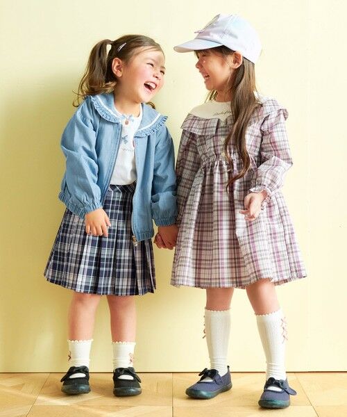 ANY / エニィ ロング・マキシ丈ワンピース | チェックドッキングワンピース | 詳細1