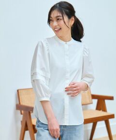 ANY / エニィ シャツ・ブラウス | 【接触冷感/UVカット/抗菌防臭/速乾】エニィファンクションタックスリーブブラウス