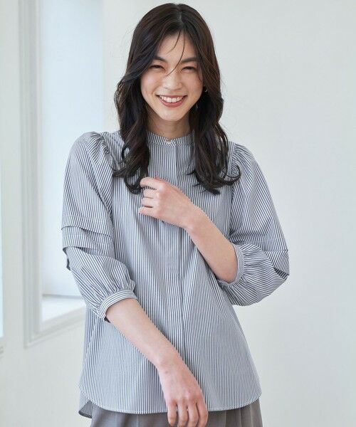 ANY / エニィ シャツ・ブラウス | 【接触冷感/UVカット/抗菌防臭/速乾】エニィファンクションタックスリーブブラウス | 詳細2