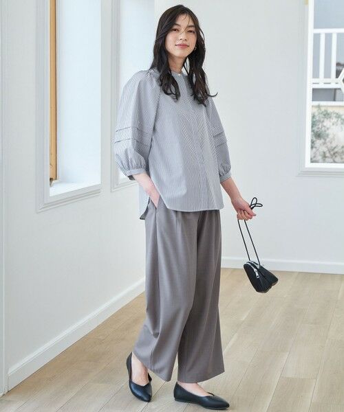 ANY / エニィ シャツ・ブラウス | 【接触冷感/UVカット/抗菌防臭/速乾】エニィファンクションタックスリーブブラウス | 詳細5