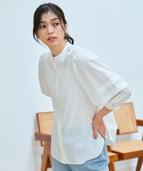 ANY / エニィ シャツ・ブラウス | 【接触冷感/UVカット/抗菌防臭/速乾】エニィファンクションタックスリーブブラウス | 詳細7