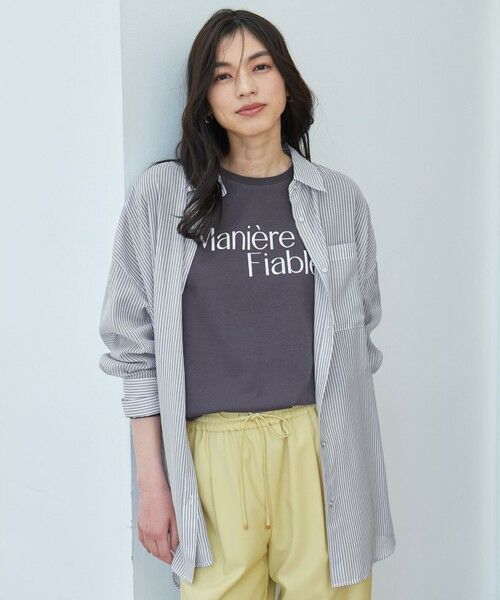 ANY / エニィ シャツ・ブラウス | シアーストライプシャツ | 詳細1