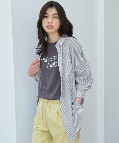 ANY / エニィ シャツ・ブラウス | シアーストライプシャツ | 詳細2