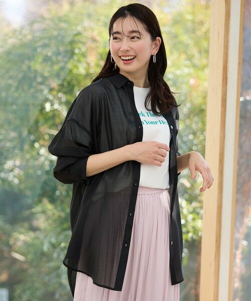 ANY / エニィ シャツ・ブラウス | シアーストライプシャツ | 詳細28