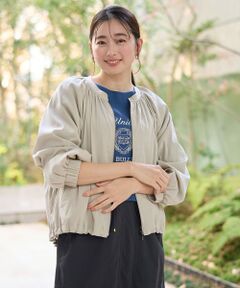 ANY / エニィ ブルゾン | 【洗濯機可/接触冷感/UVケア】清涼リラックスブルゾン