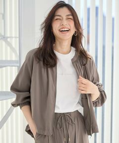 ANY / エニィ ブルゾン | 【洗濯機可/接触冷感/UVケア】清涼リラックスブルゾン