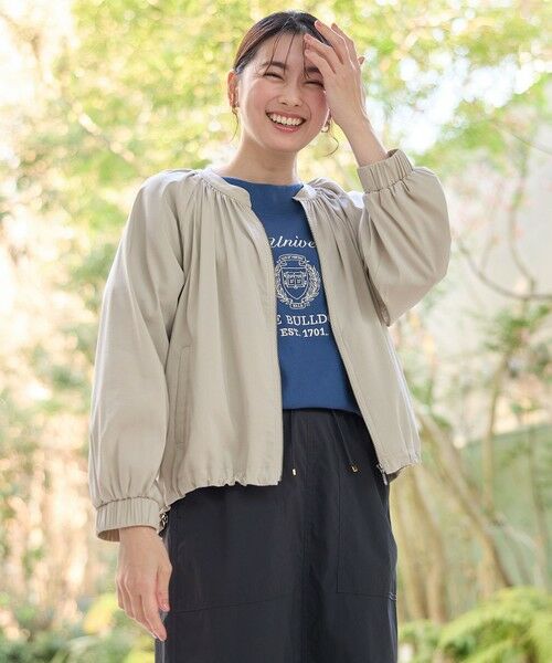 ANY / エニィ ブルゾン | 【洗濯機可/接触冷感/UVケア】清涼リラックスブルゾン | 詳細2