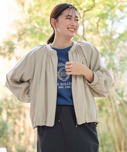 ANY / エニィ ブルゾン | 【洗濯機可/接触冷感/UVケア】清涼リラックスブルゾン | 詳細3