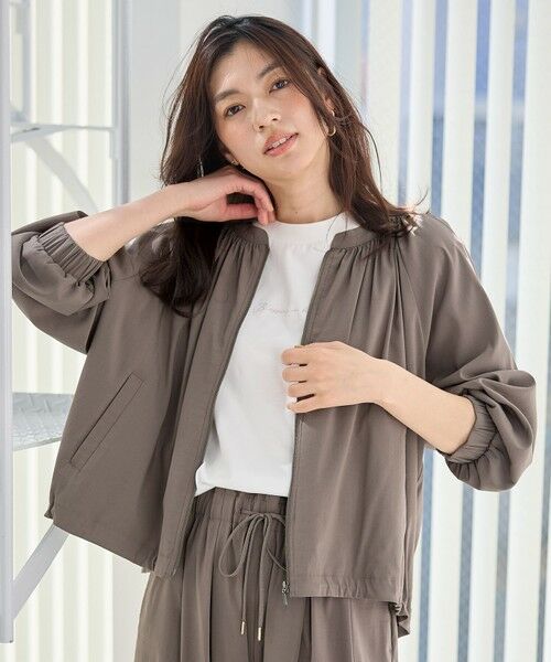 ANY / エニィ ブルゾン | 【洗濯機可/接触冷感/UVケア】清涼リラックスブルゾン | 詳細25