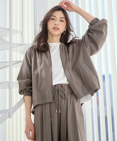 ANY / エニィ ブルゾン | 【洗濯機可/接触冷感/UVケア】清涼リラックスブルゾン | 詳細26