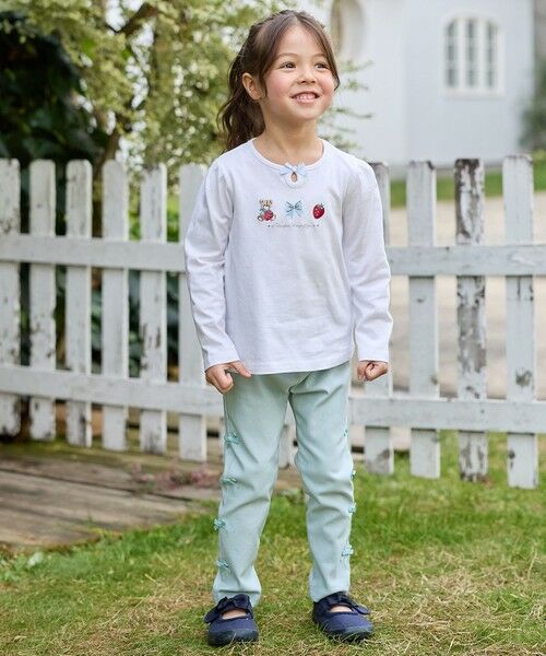 ANY / エニィ カットソー | テディベリー刺繍 長袖Tシャツ | 詳細4