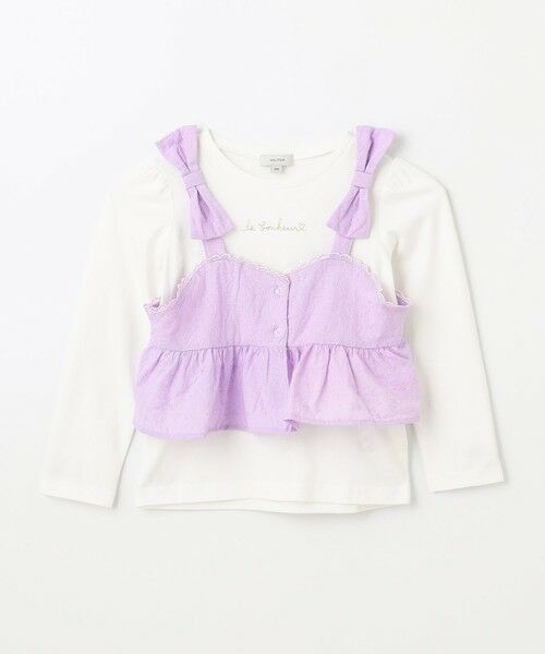 ANY / エニィ カットソー | キャミソール付き 長袖Tシャツ | 詳細10