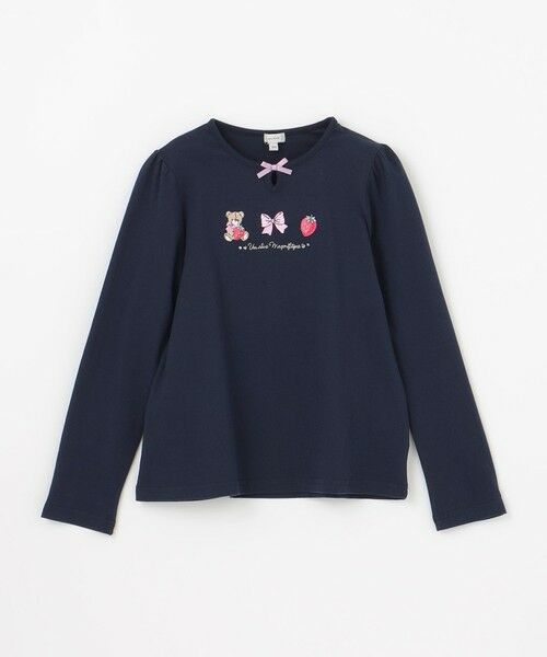 ANY / エニィ カットソー | テディベリー刺繍 長袖Tシャツ | 詳細9