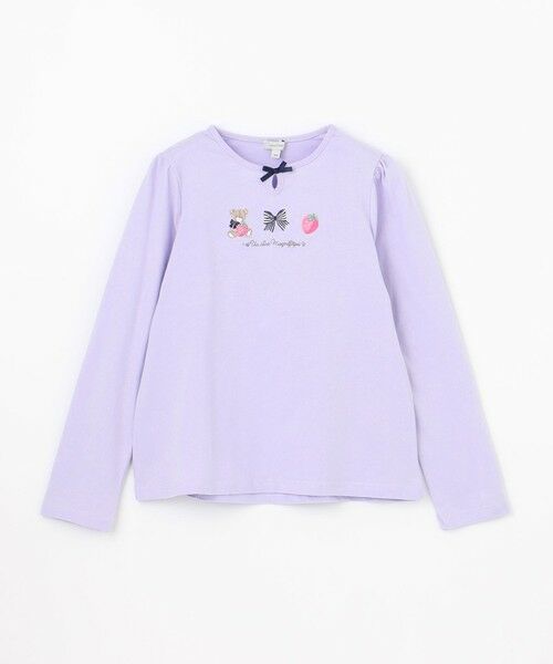 ANY / エニィ カットソー | テディベリー刺繍 長袖Tシャツ | 詳細15