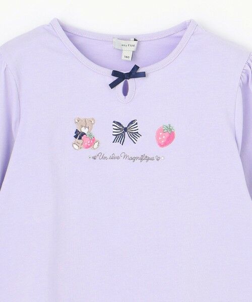 ANY / エニィ カットソー | テディベリー刺繍 長袖Tシャツ | 詳細17