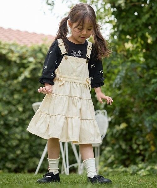 ANY / エニィ カットソー | リボン×チュール 七分袖Tシャツ | 詳細4