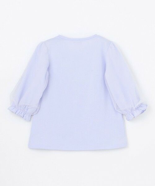 ANY / エニィ カットソー | リボン×チュール 七分袖Tシャツ | 詳細10