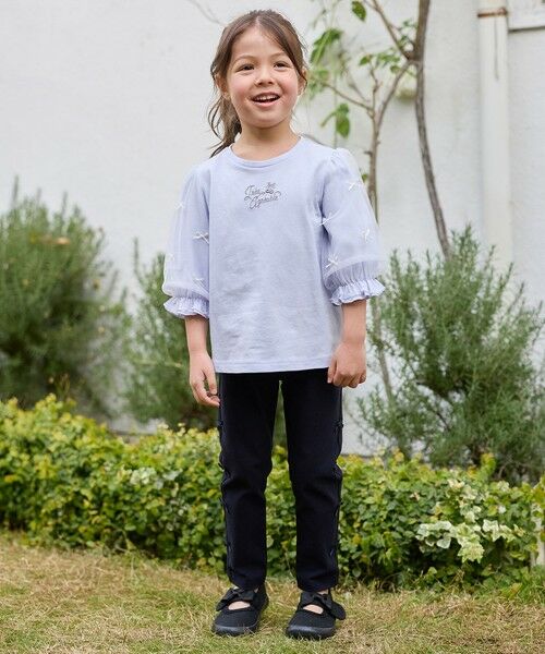 ANY / エニィ カットソー | リボン×チュール 七分袖Tシャツ | 詳細7