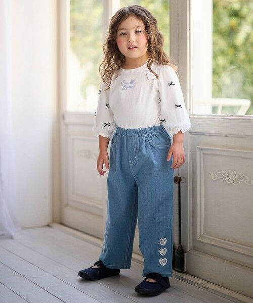 ANY / エニィ カットソー | リボン×チュール 七分袖Tシャツ | 詳細17