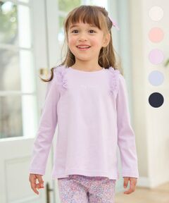 ANY / エニィ カットソー | チュールフリル 長袖Tシャツ