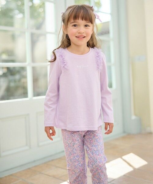 ANY / エニィ カットソー | チュールフリル 長袖Tシャツ | 詳細30