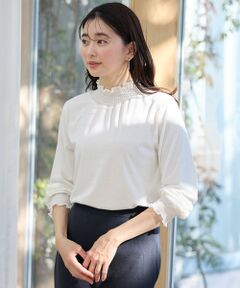 ANY / エニィ カットソー | 【洗濯機可】シャーリングデザインプルオーバー