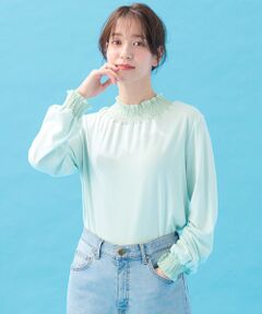 ANY / エニィ カットソー | 【洗濯機可】シャーリングデザインプルオーバー