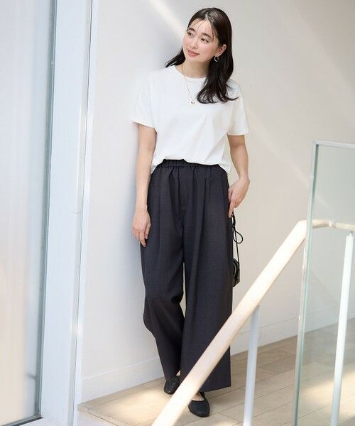 ANY / エニィ カットソー | 【新色追加/10色展開/洗濯機可/UVケア/接触冷感】プレミアムベーシック半袖Tシャツ | 詳細1