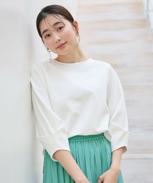 ANY / エニィ カットソー | 【WEB限定/洗濯機可/5色展開】サカリバタックスリーブプルオーバー | 詳細1