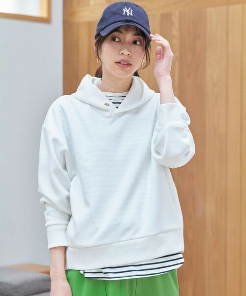 ANY / エニィ カットソー | 【洗濯機可/UVケア】ダンボールフーディー | 詳細2