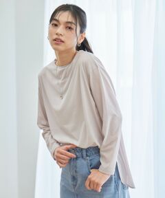 ANY / エニィ カットソー | シア—ラウンドネックTシャツ