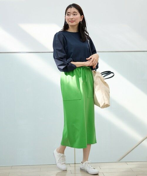 ANY / エニィ カットソー | 布帛ねじり袖コンビプルオーバー | 詳細4